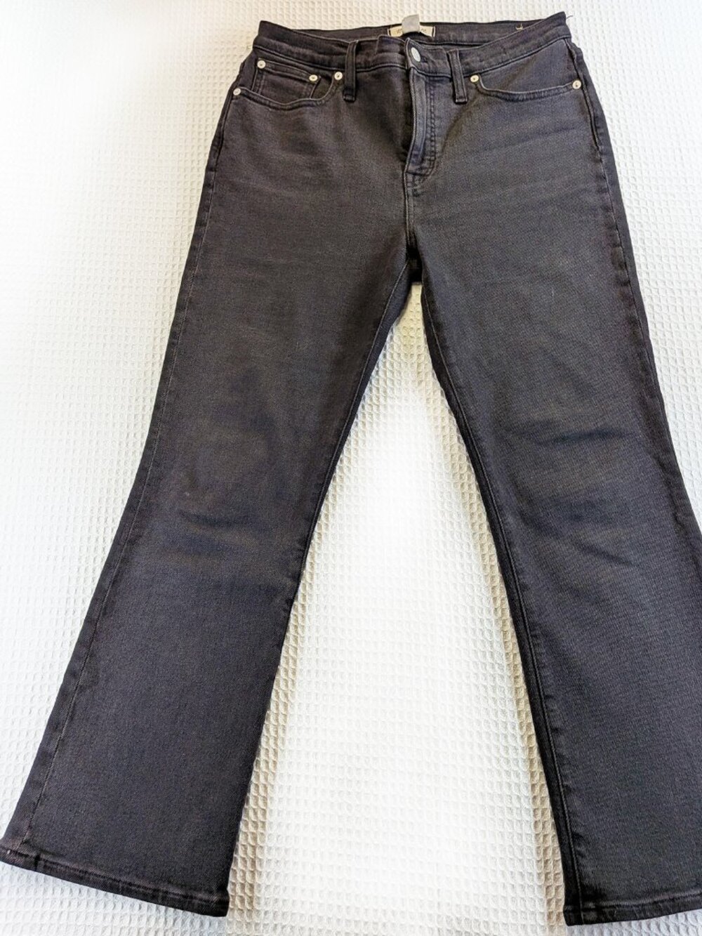 Madewell Cali Demi-Boot Kick Flare Jeans 29 Black